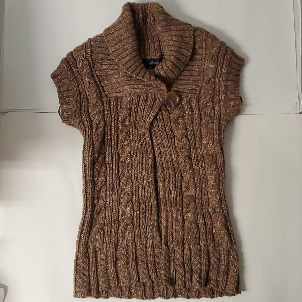 Willi Smith Cable Knit Sweater Cardigan